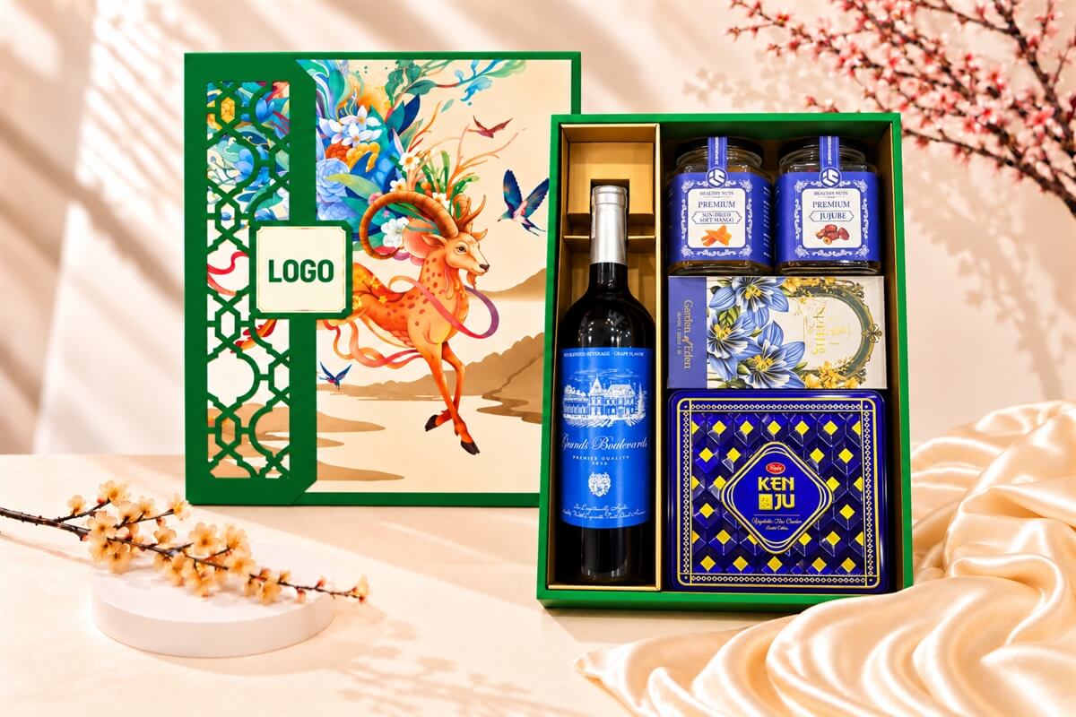 Hộp Quà Tết Lộc Biếc Nghinh Xuân HQT2774