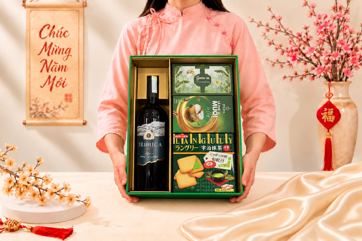 Hộp Quà Tết Lộc Biếc Nghinh Xuân HQT2775