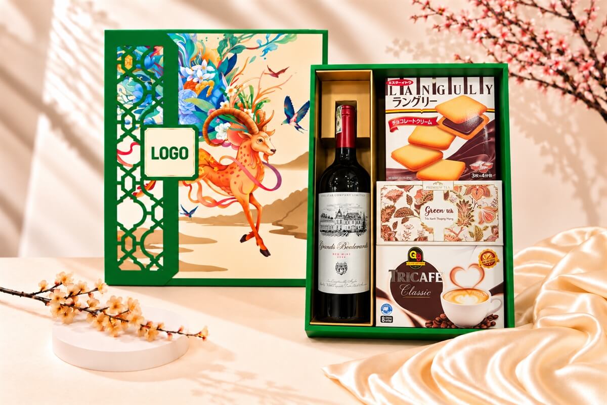 Hộp Quà Tết Lộc Biếc Nghinh Xuân HQT2776