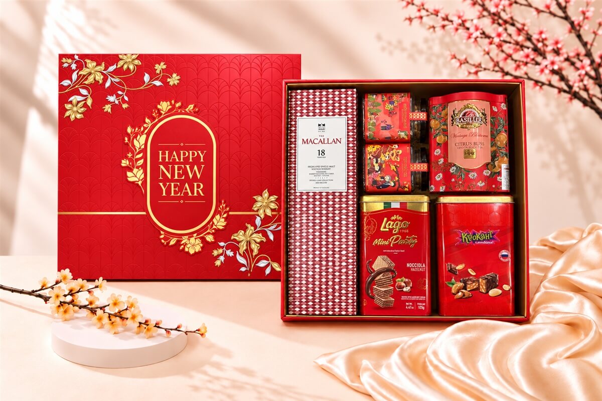 Hộp Quà Tết Happy New Year HQT2779