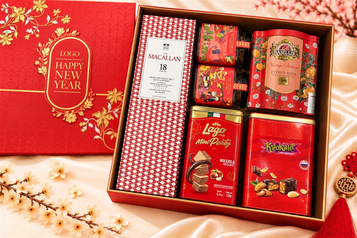 Hộp Quà Tết Happy New Year HQT2779
