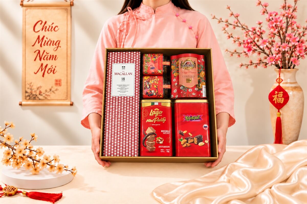 Hộp Quà Tết Happy New Year HQT2779