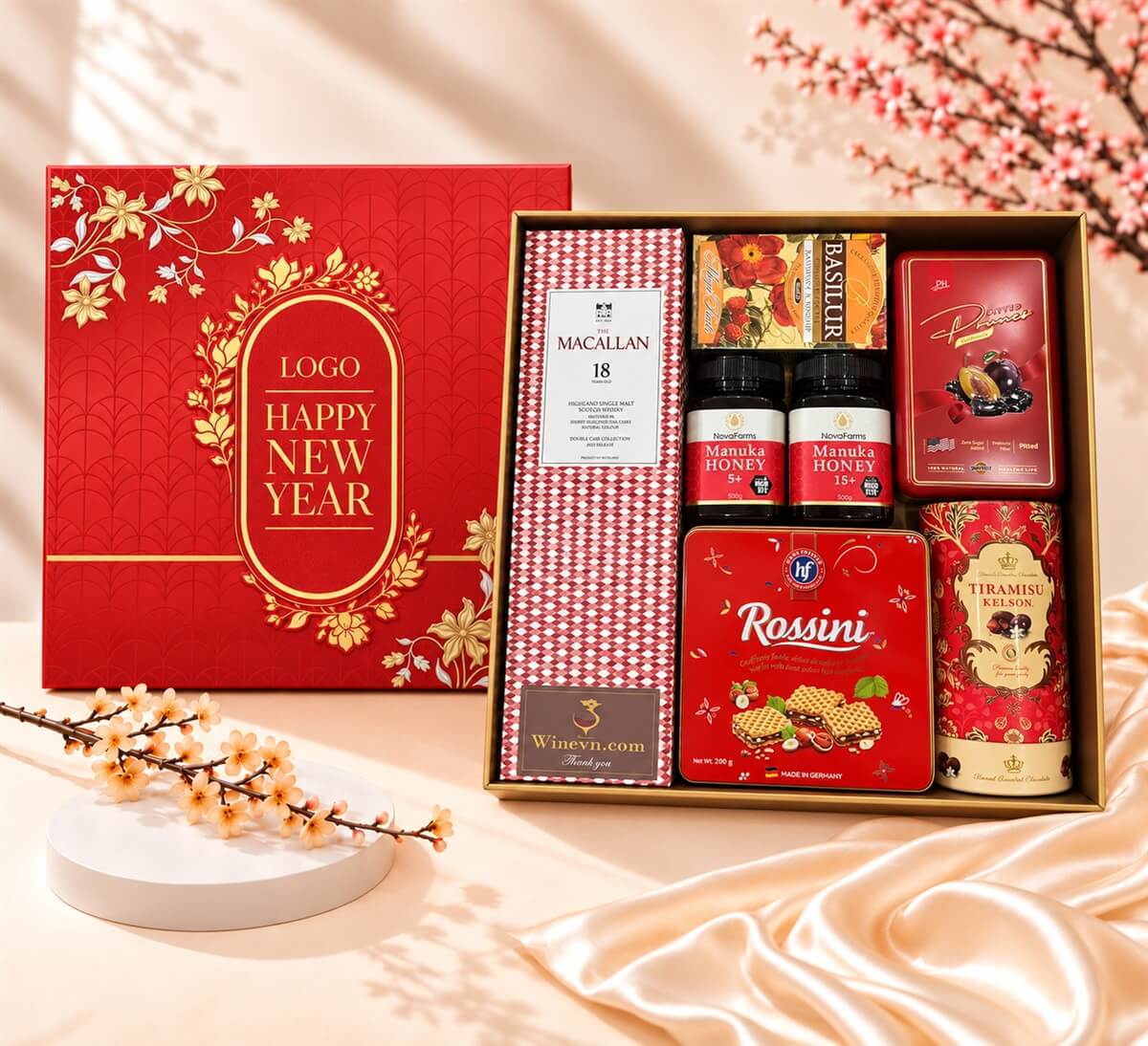 Hộp Quà Tết Happy New Year HQT2780