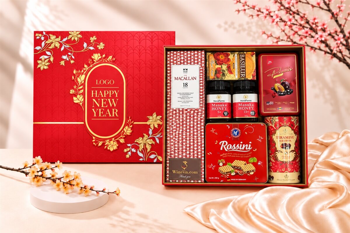 Hộp Quà Tết Happy New Year HQT2780