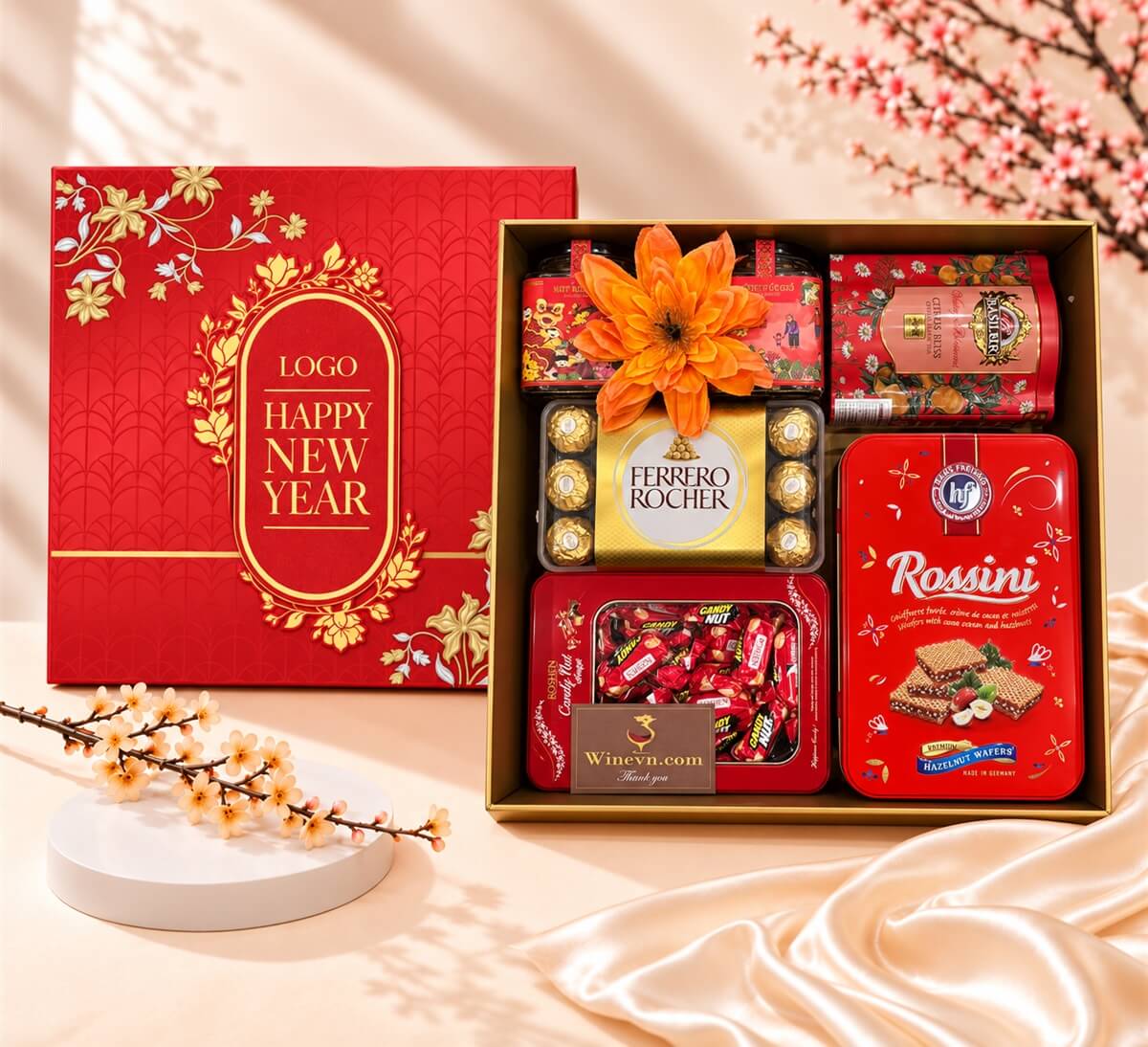 Hộp Quà Tết Happy New Year HQT2783