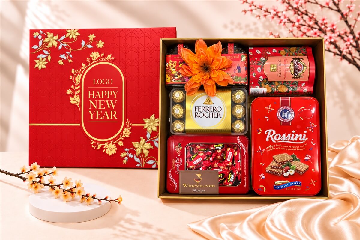 Hộp Quà Tết Happy New Year HQT2783
