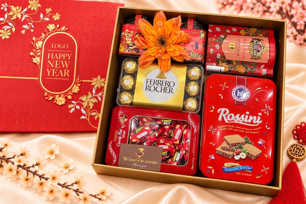 Hộp Quà Tết Happy New Year HQT2783