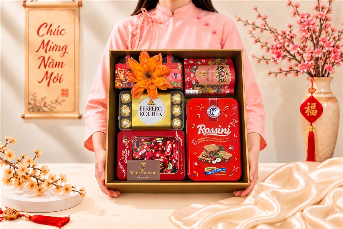 Hộp Quà Tết Happy New Year HQT2783