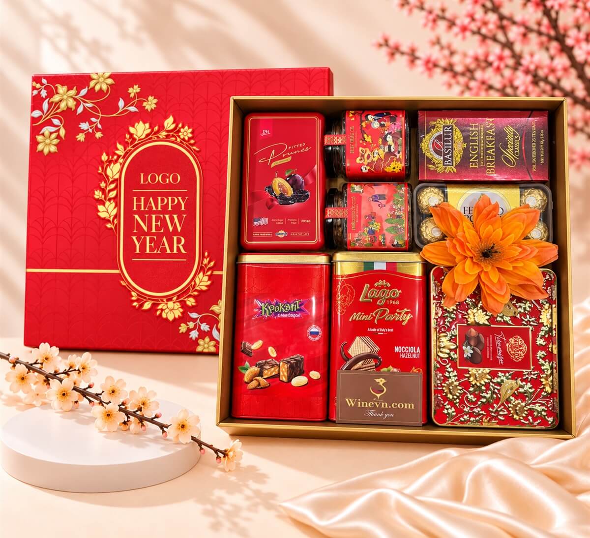 Hộp Quà Tết Happy New Year HQT2785