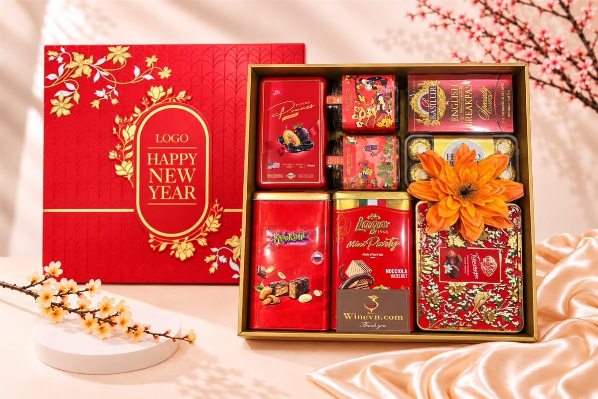 Hộp Quà Tết Happy New Year HQT2785