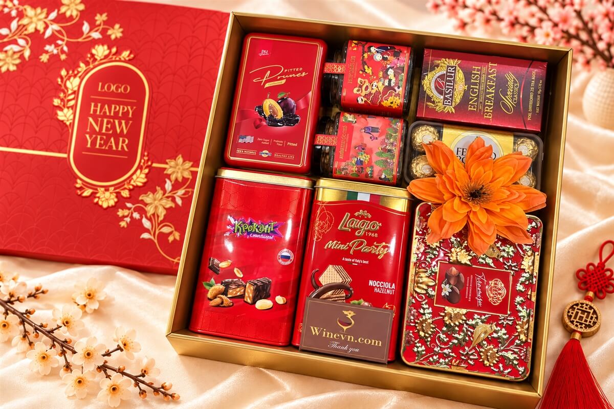 Hộp Quà Tết Happy New Year HQT2785