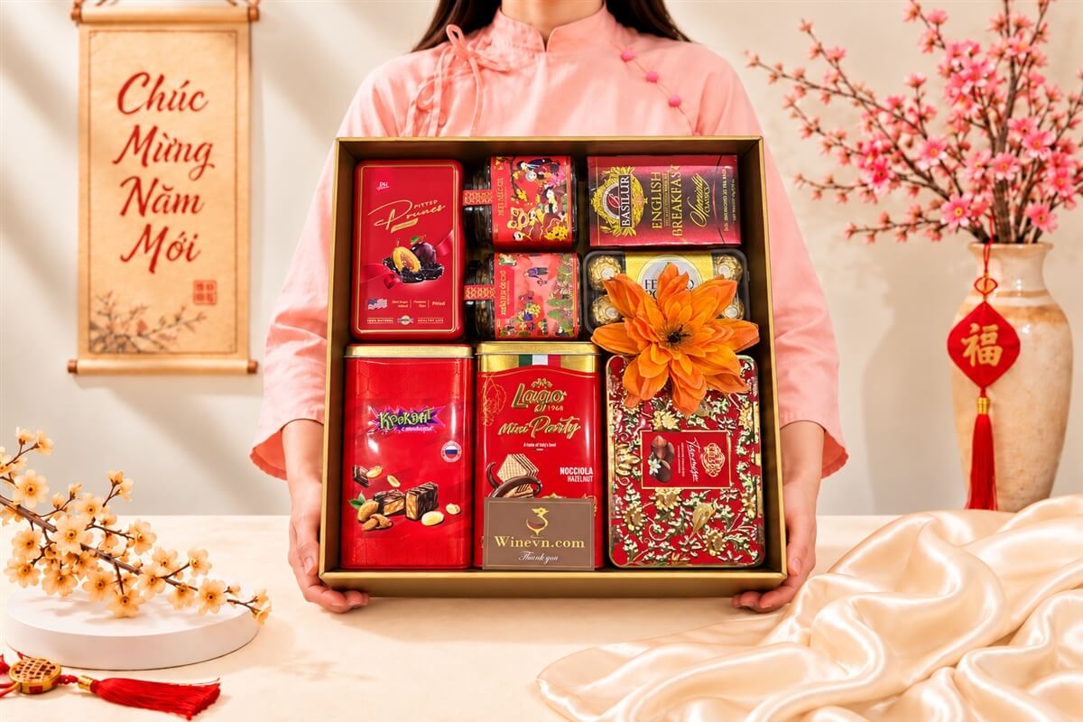 Hộp Quà Tết Happy New Year HQT2785