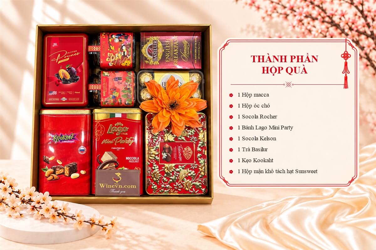 Hộp Quà Tết Happy New Year HQT2785