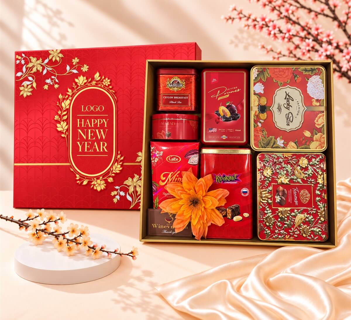 Hộp Quà Tết Happy New Year HQT2787