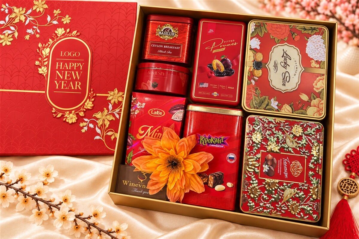 Hộp Quà Tết Happy New Year HQT2787