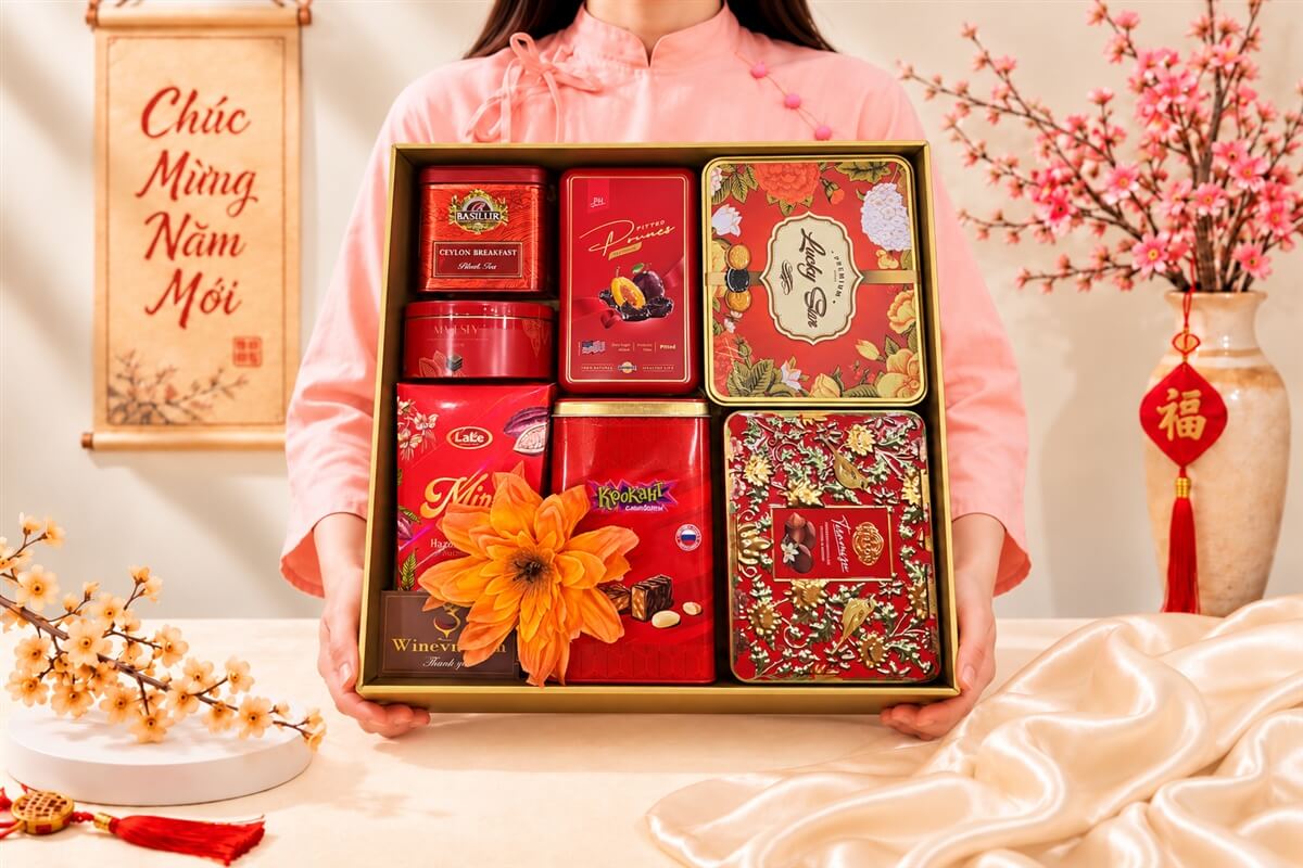 Hộp Quà Tết Happy New Year HQT2787