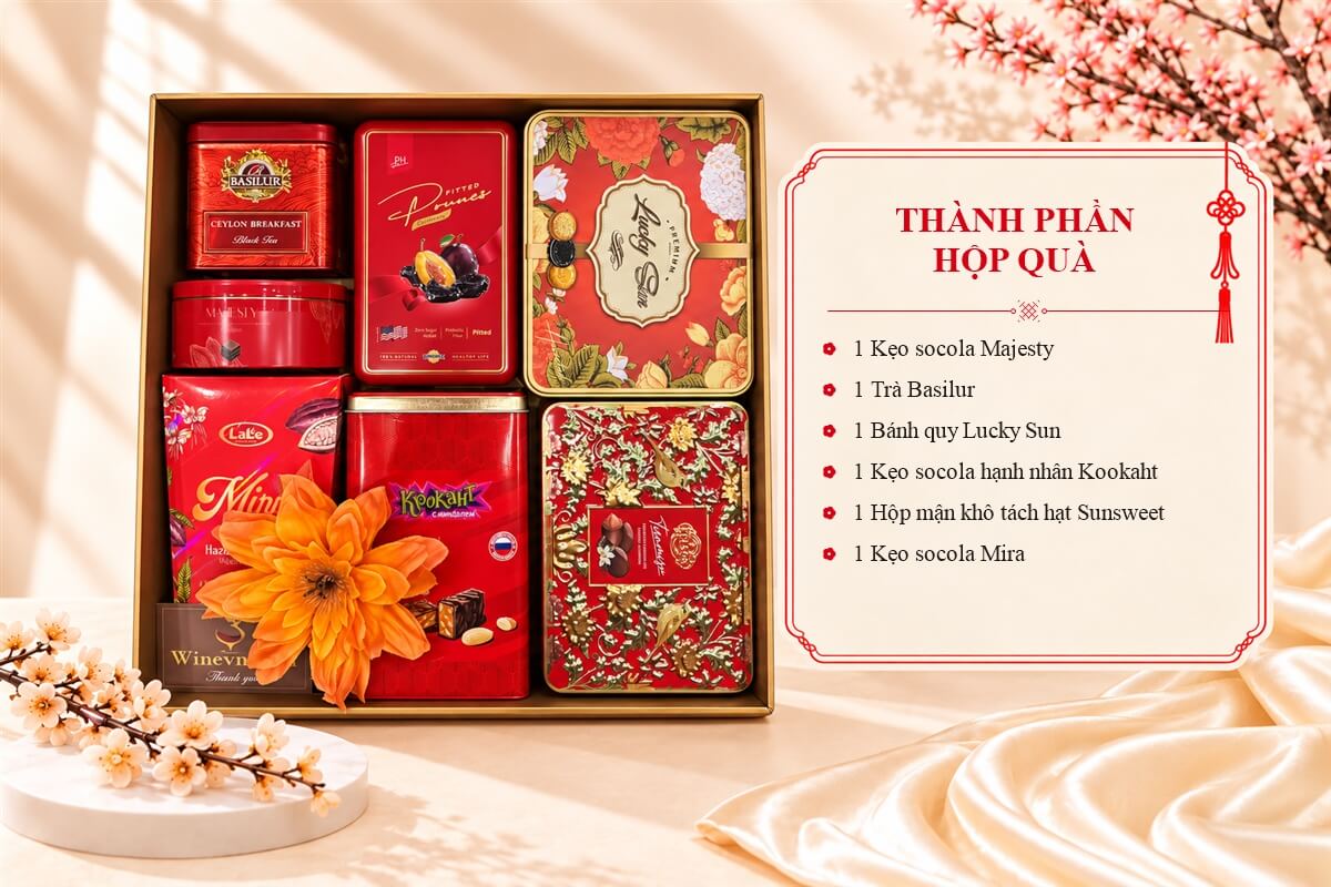 Hộp Quà Tết Happy New Year HQT2787