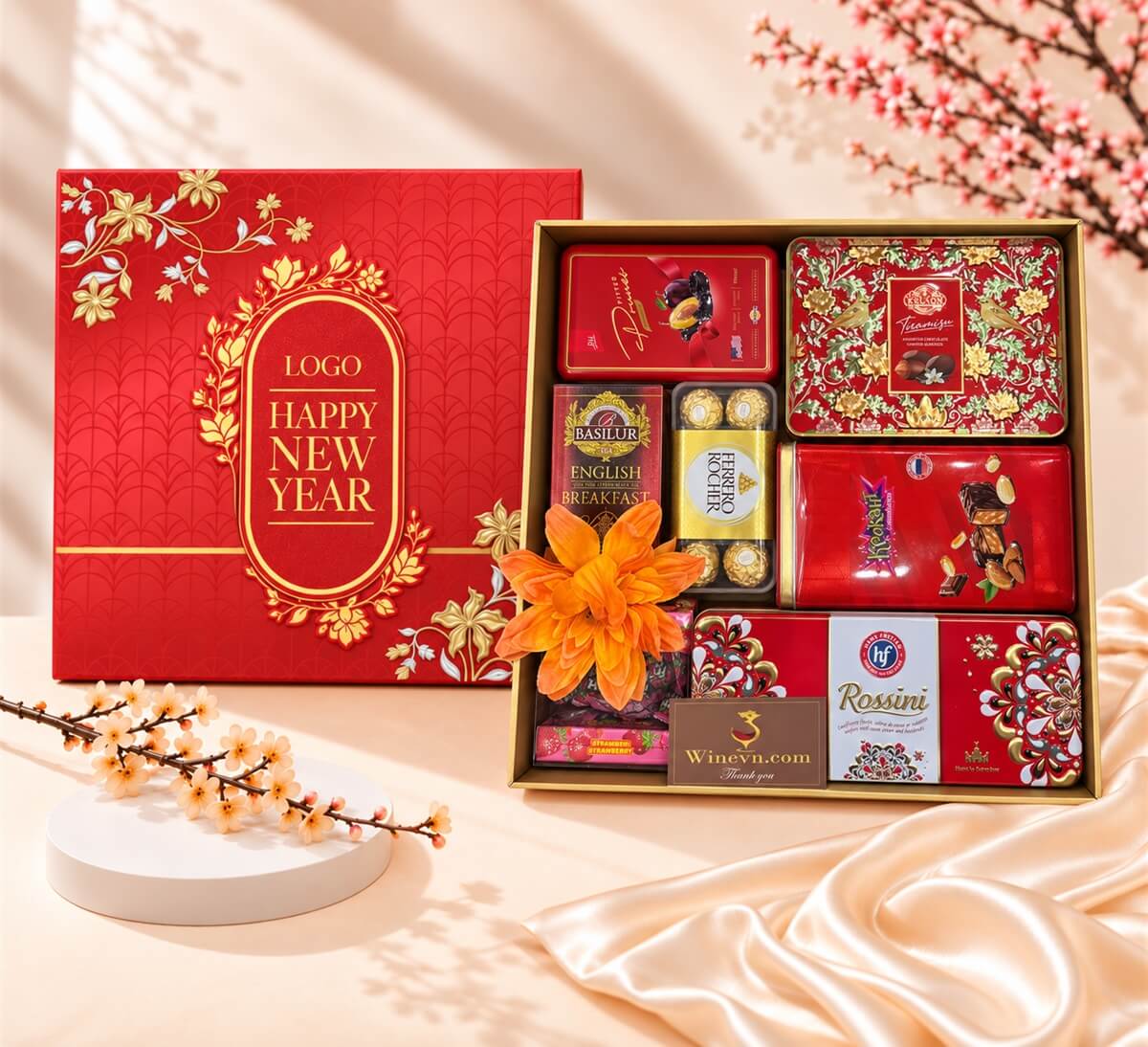 Hộp Quà Tết Happy New Year HQT2788