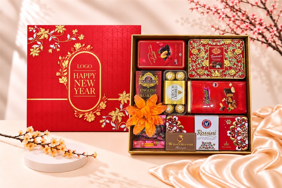 Hộp Quà Tết Happy New Year HQT2788