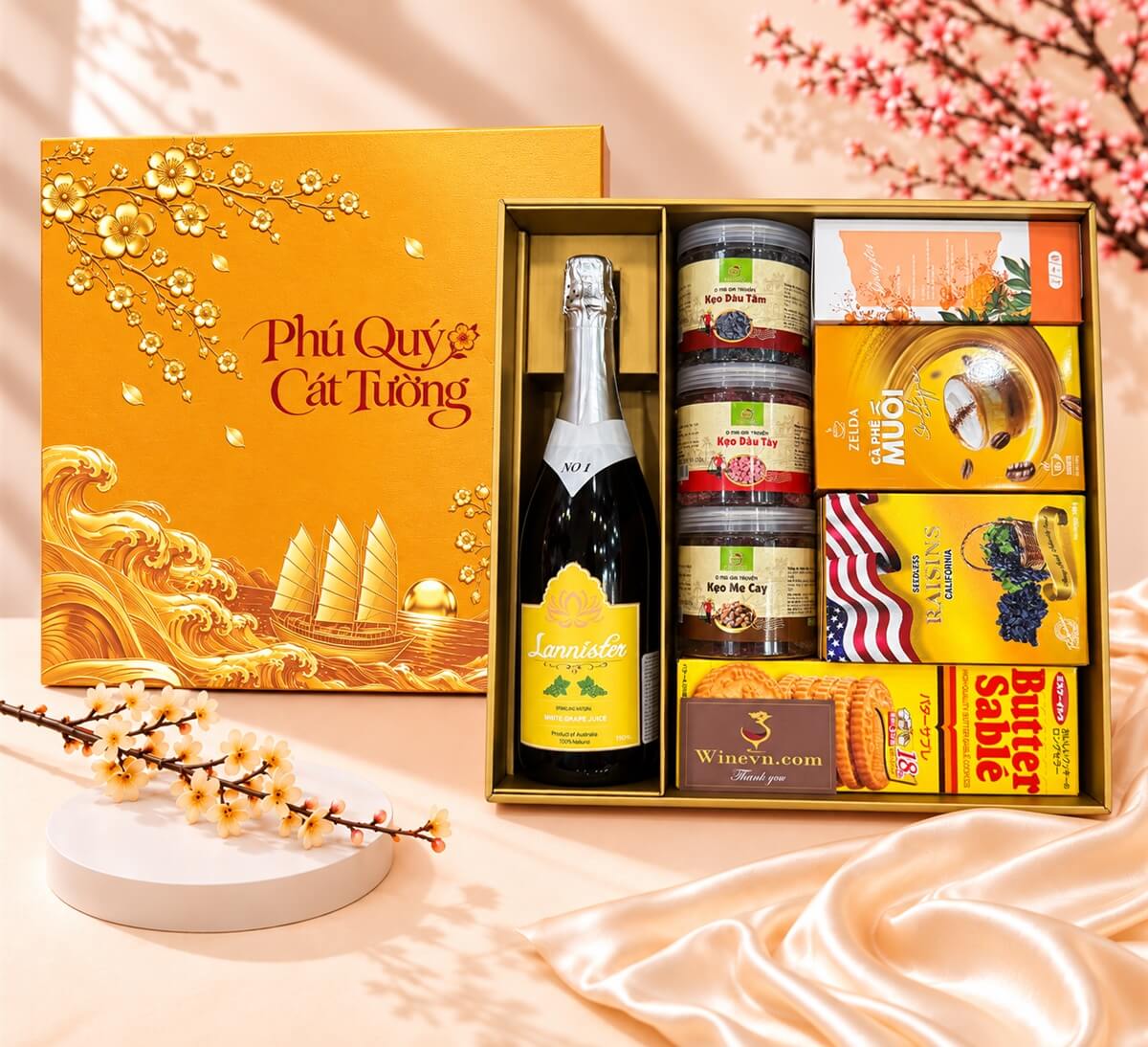 Hộp Quà Tết Phú Quý Cát Tường HQT2792