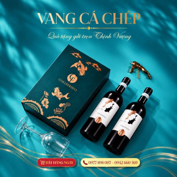 Quà tặng rượu vang Cá Chép