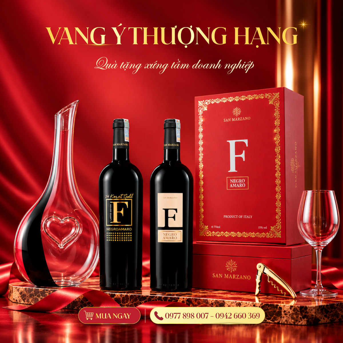 Quà tặng rượu vang F